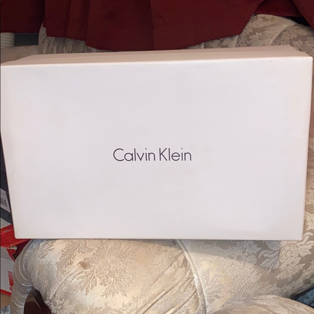 Calvin Klein leather ankle boots
